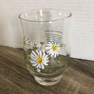 Vtg Dominion Glass April Daisy Glass